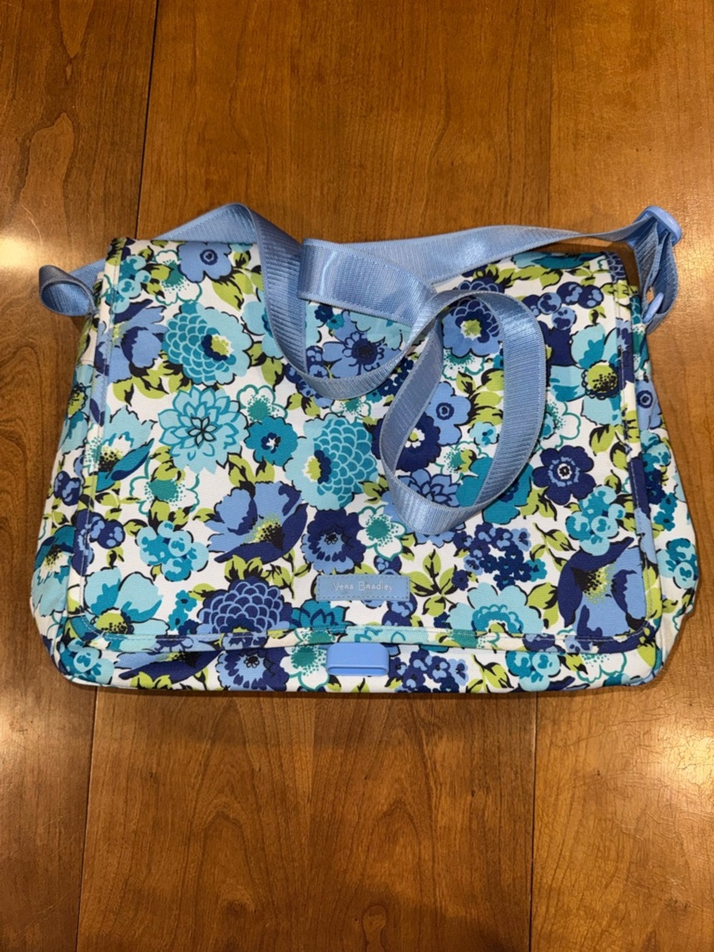 Vera Bradley Blue Floral Laptop Bag
